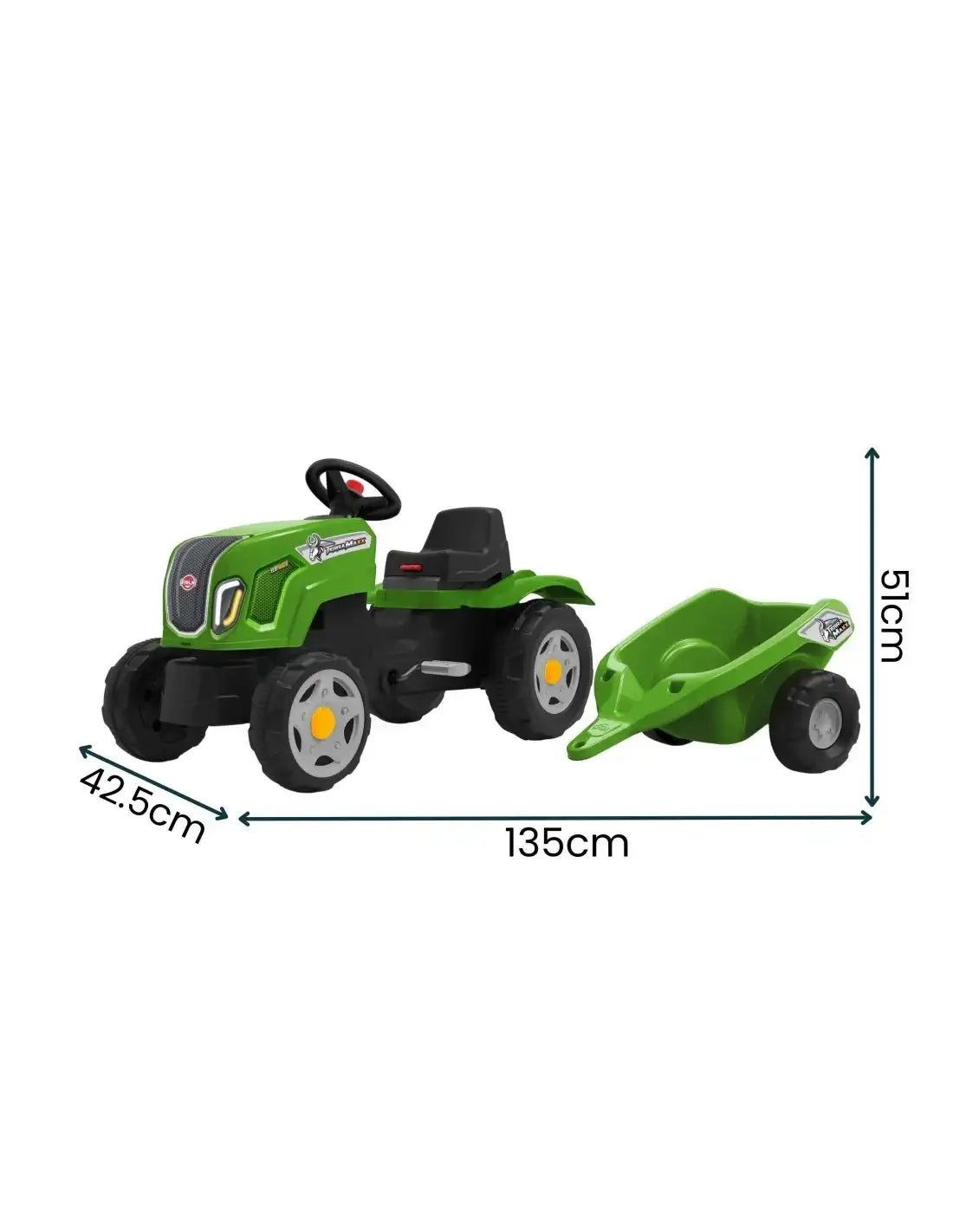 FALK Traktor na pedały Made in France – trwała i bezpieczna zabawka dla dzieci - zabawki-dla-dziewczynki