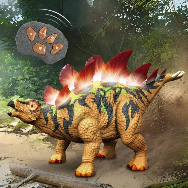 WOOPIE RC robot dinozaur stegozaur edukacyjna zabawa - zabawki-dla-dziewczynki