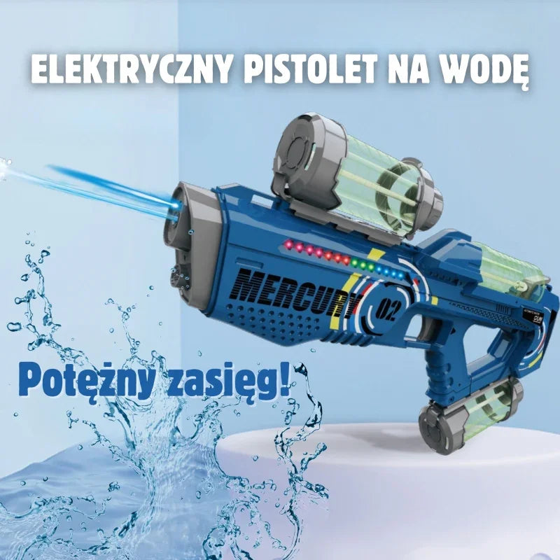 WOOPIE Pistolet na Wodę Elektryczny Automatyczny Merkury - zabawki-dla-dziewczynki