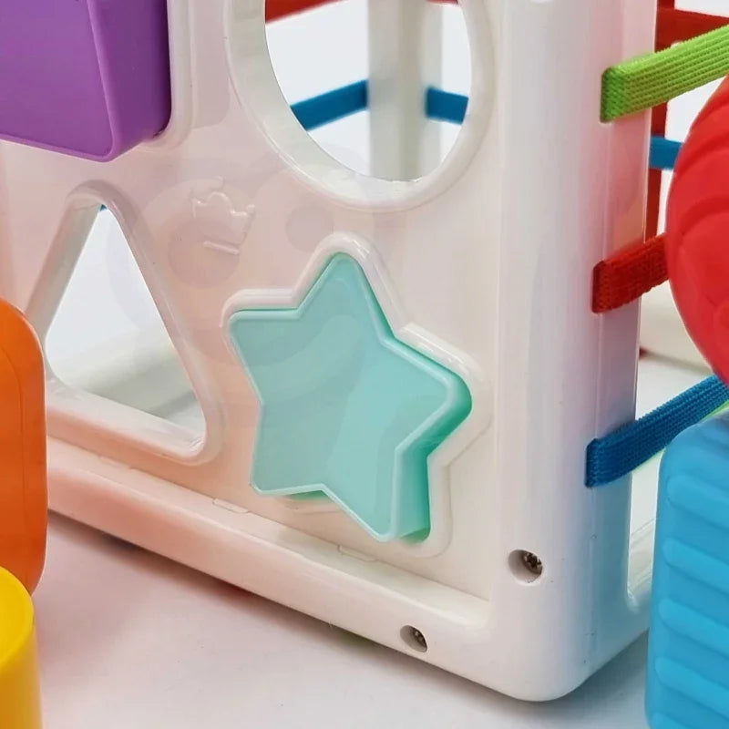 WOOPIE BABY Elastyczna Kostka Sensoryczna Sorter dla Dzieci Kolorowe Kształty 11 el. - zabawki-dla-dziewczynki