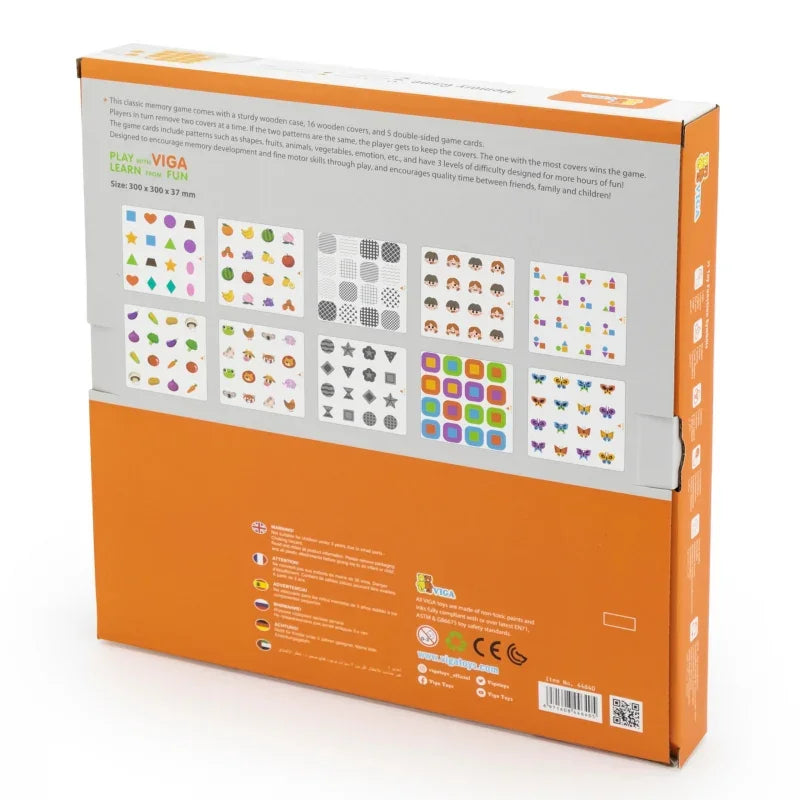 Viga Memory Gra Pamięciowa Zgadnij Obrazki 10 Kart Montessori - zabawki-dla-dziewczynki