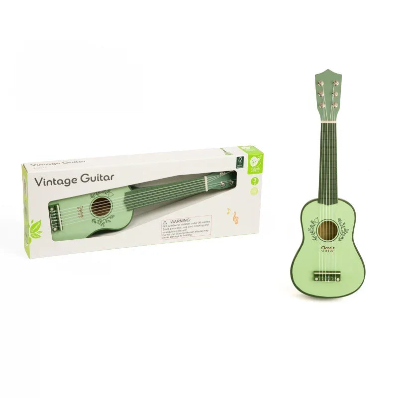 CLASSIC WORLD gitara dla dzieci 3+ zabawka muzyczna drewniana - zabawki-dla-dziewczynki