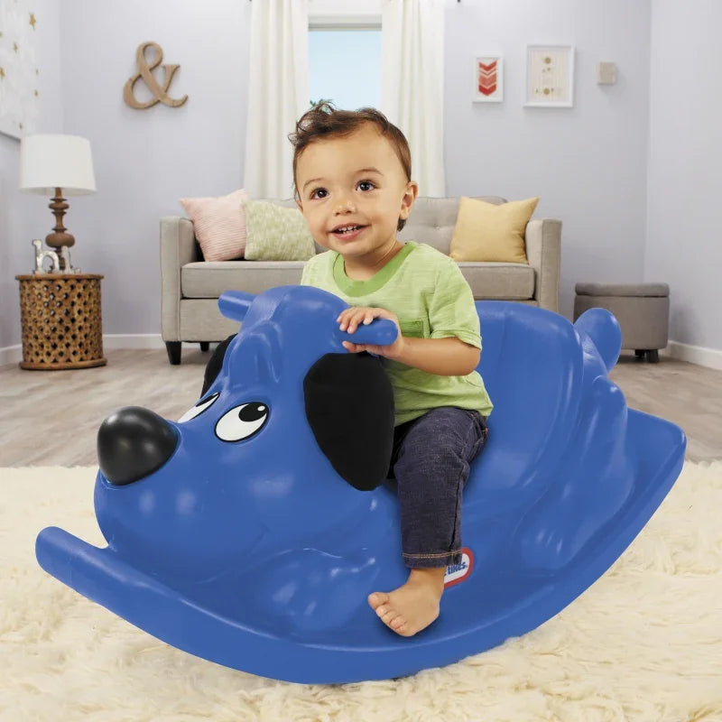 LITTLE TIKES Piesek Na Biegunach Niebieski Bujak - zabawki-dla-dziewczynki