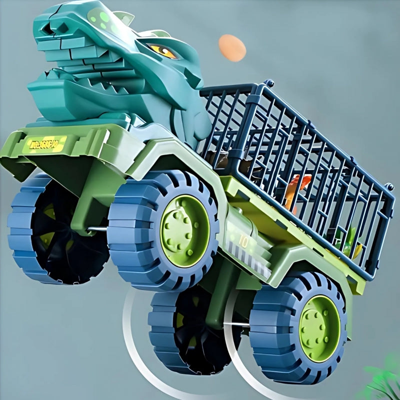 4-WOOPIE Ciężarówka Dinozaur Transporter Figurki-4