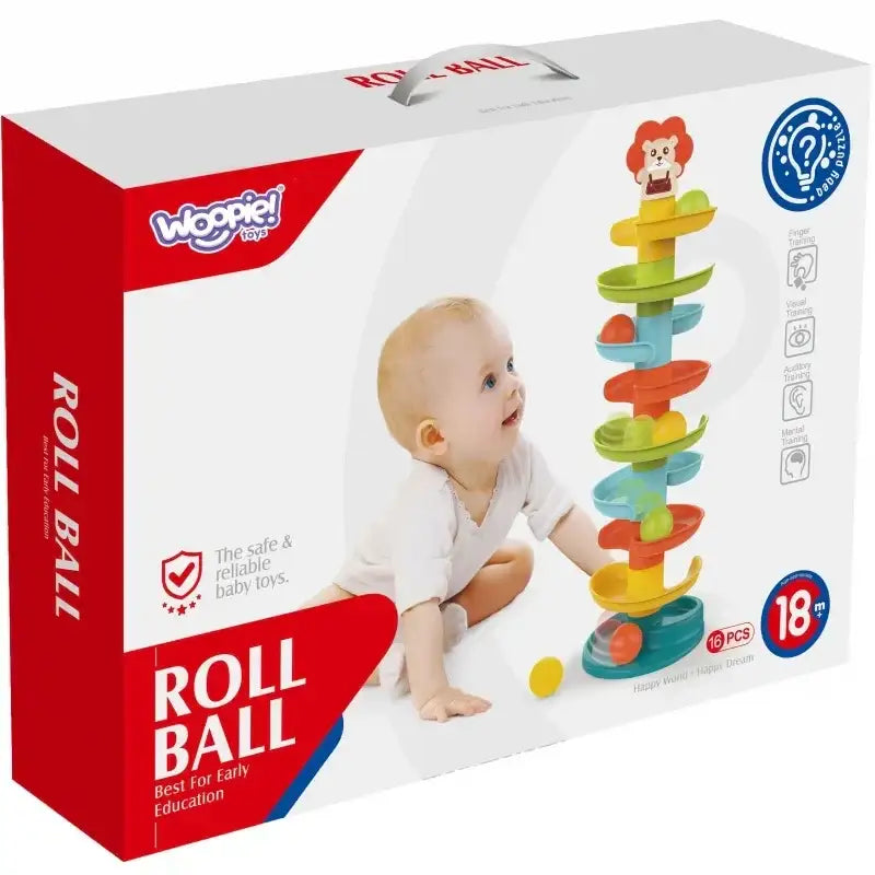 WOOPIE BABY Kreatywny tor kulkowy z kulkami - zabawki-dla-dziewczynki