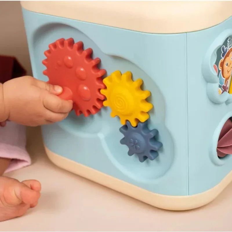 SMOBY Little Sensoryczna Kostka Aktywności dla Dzieci Sorter Labirynt 13w1 - zabawki-dla-dziewczynki