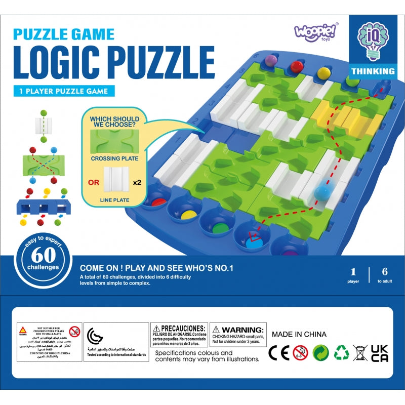 WOOPIE IQ Gra Logiczna Strategiczna Trening Mózgu "Labirynt Logiczny" - zabawki-dla-dziewczynki