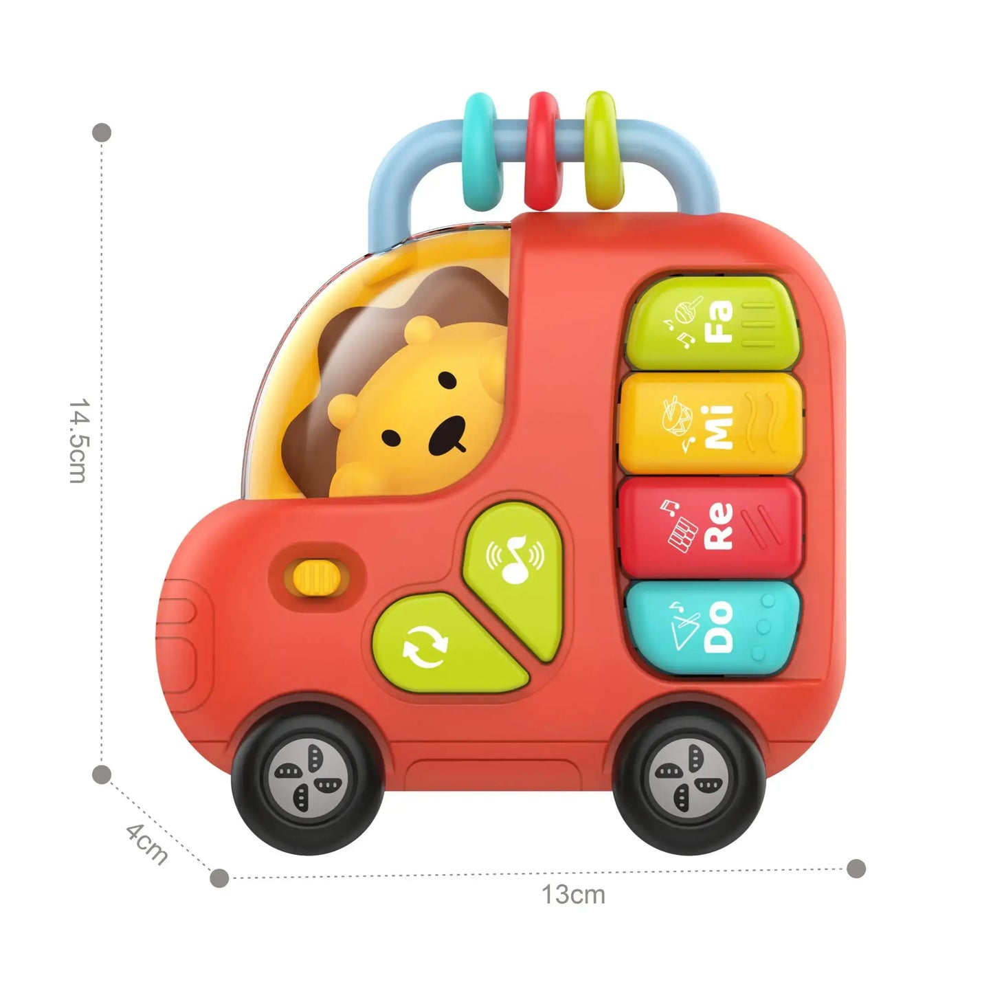 WOOPIE BABY Muzyczne organki Autobus Lew dla dzieci wspierające rozwój sensoryczny