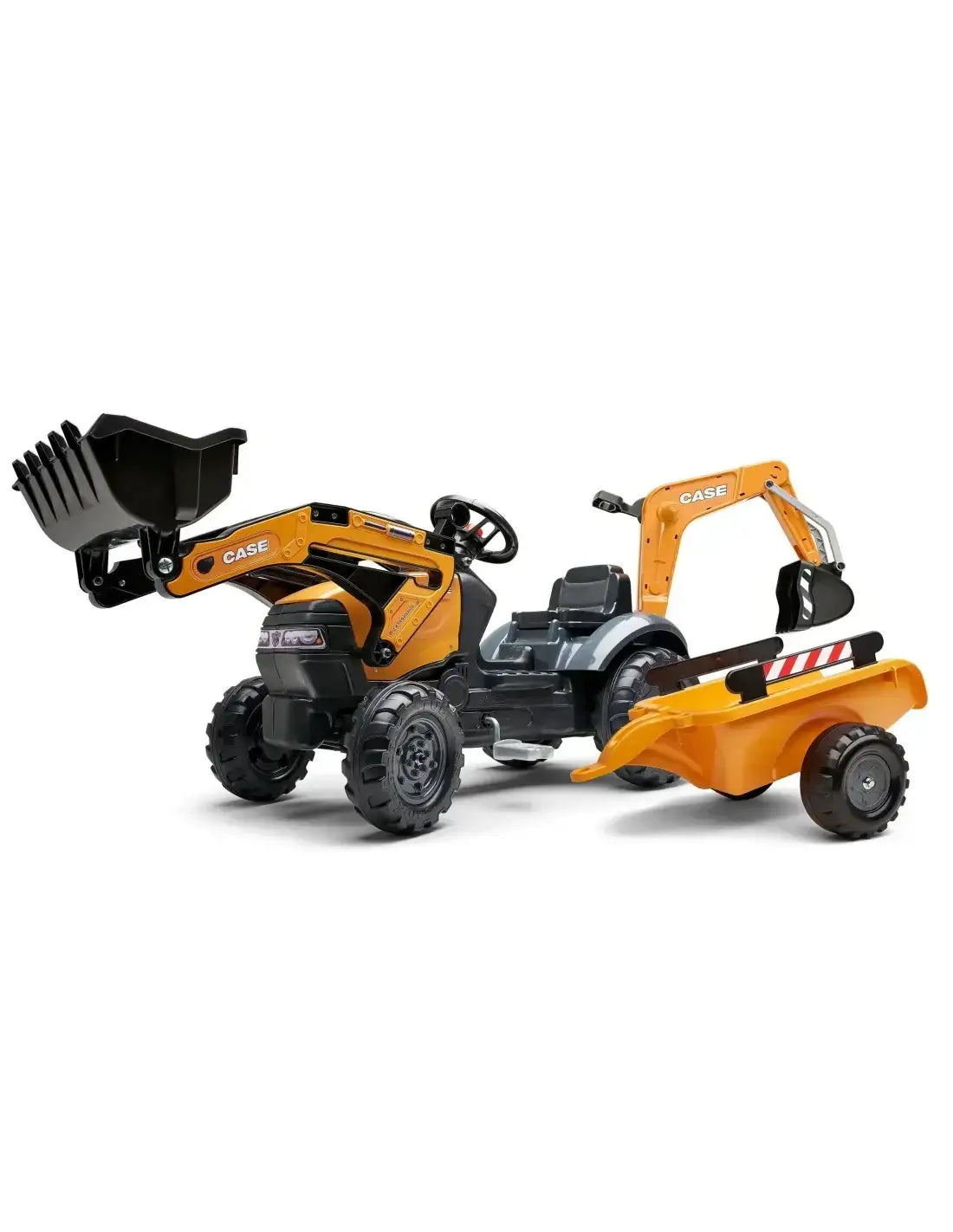 Stabilny i bezpieczny traktor na pedały FALK CASE dla małych inżynierów - zabawki-dla-dziewczynki