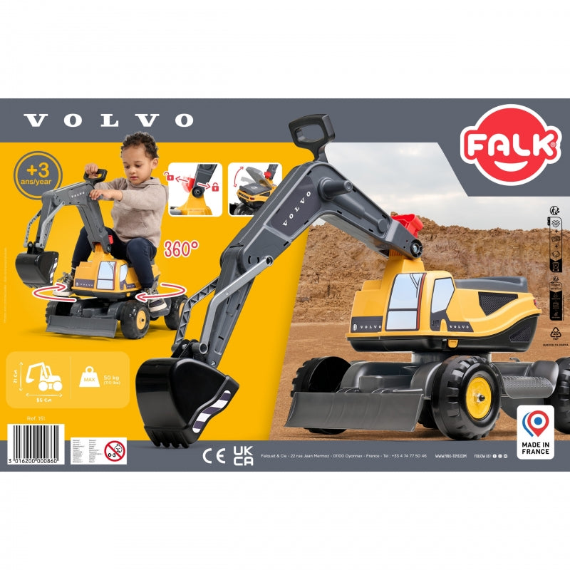 6-FALK Koparka Przegubowa Volvo Obrotowa Kabina Łopata Pług-6