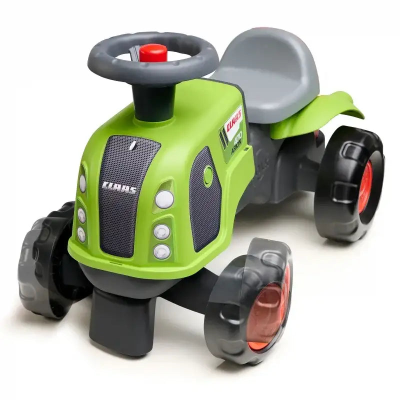 Jeździk FALK Claas 470 Arion zielony z przyczepką i kompletem do piasku - zabawki-dla-dziewczynki