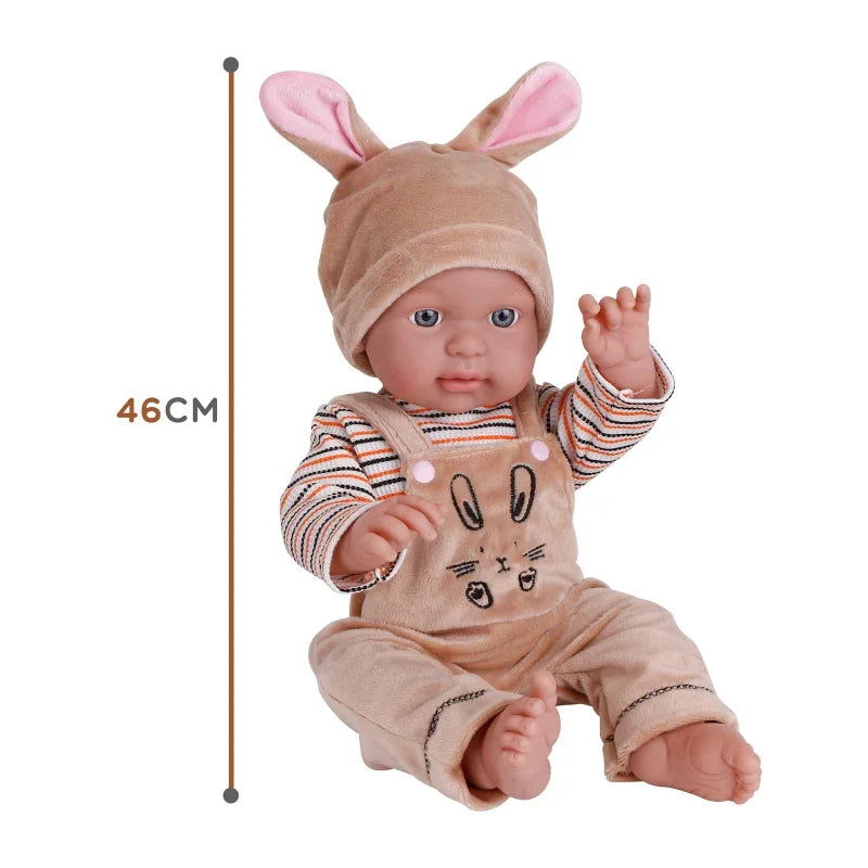 WOOPIE ROYAL Lalka Bobas w Ubranku Króliczek 46 cm - zabawki-dla-dziewczynki