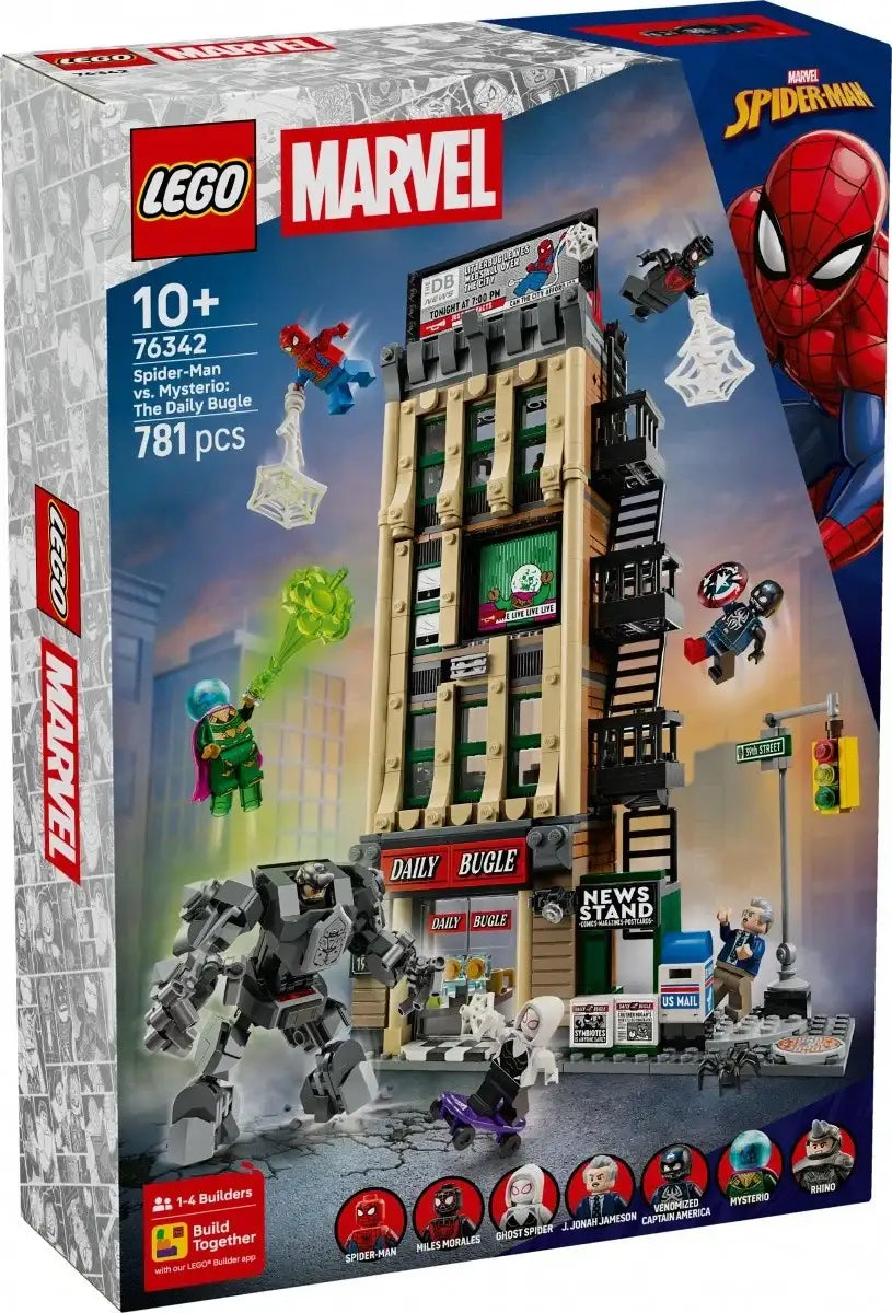 LEGO 76342 Daily Bugle Spider-Man kontra Mysterio zestaw rozwijający kreatywność dziecka - zabawki-dla-dziewczynki