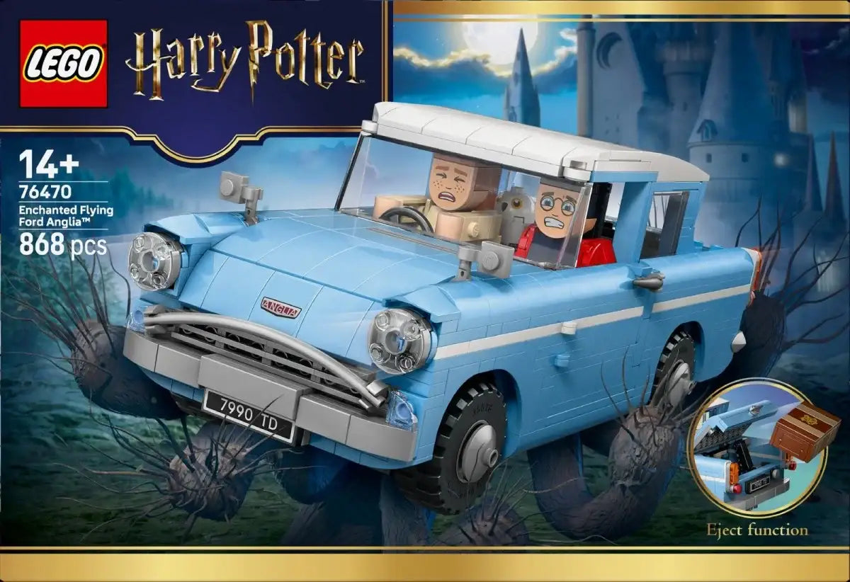 LEGO Harry Potter latający Ford Anglia, klocki kreatywne dla dzieci, 868 elementów - zabawki-dla-dziewczynki