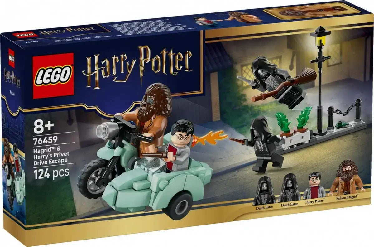 LEGO Harry Potter motor Hagrida i Harry Potter minifigurki