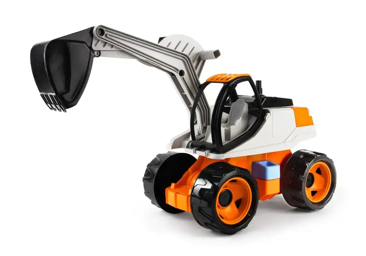 Lena Pojazd Giga Trucks Koparka 63 cm – pojazd budowlany dla dzieci
