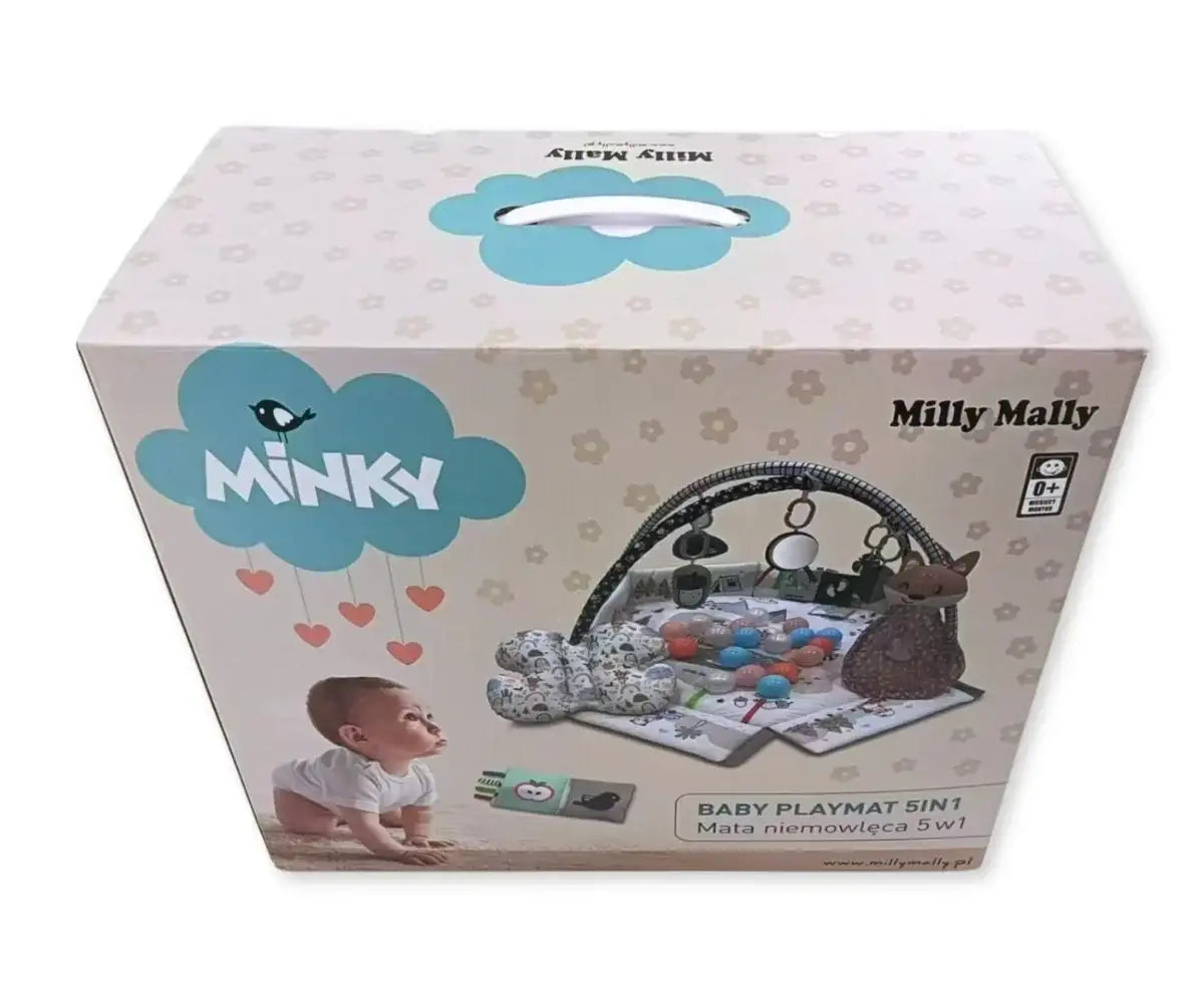 Mata edukacyjna Milly Mally Minky 5w1 bezpieczna dla niemowląt