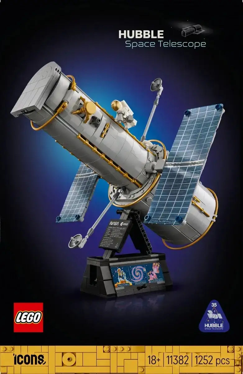 LEGO Icons 11382 Kosmiczny Teleskop Hubble'a jako dekoracja kolekcjonerska