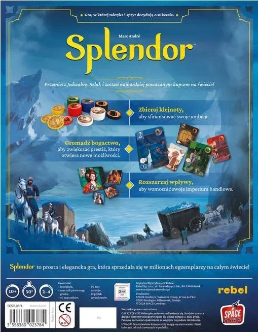 gra planszowa Splendor strategiczno-ekonomiczna Rebel