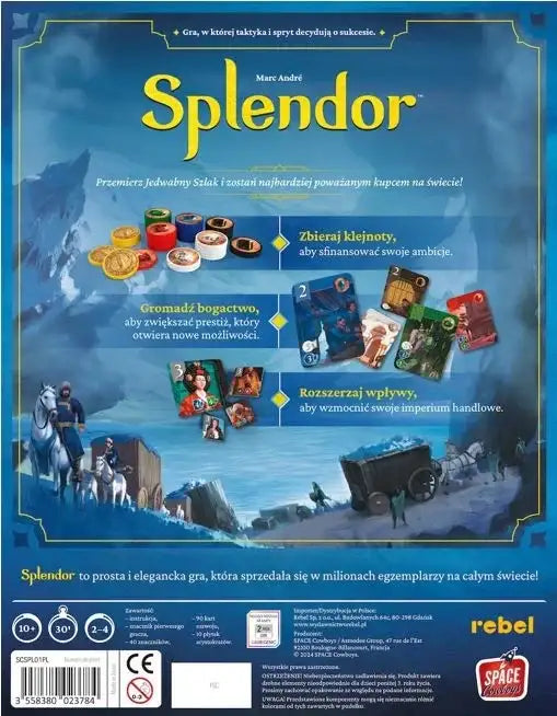 gra planszowa Splendor strategiczno-ekonomiczna Rebel