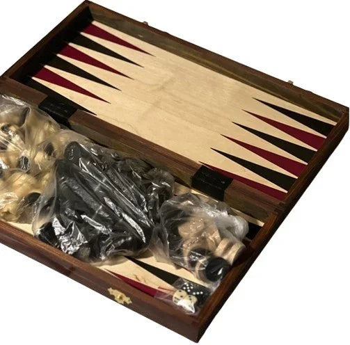 Szachy drewniane, Warcaby Backgammon - zabawki-dla-dziewczynki