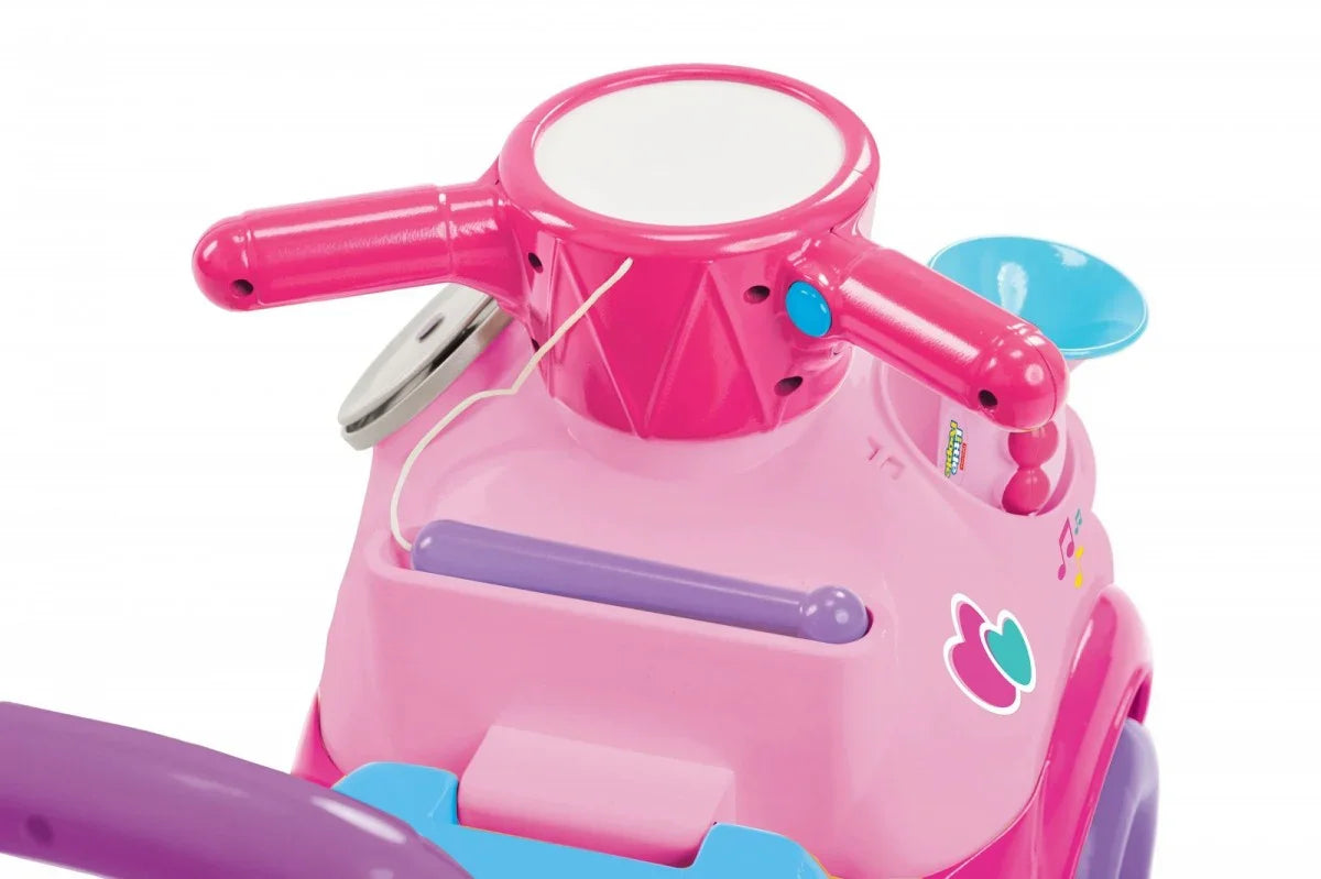 Jeździk Fisher Price Muzyczna Parada różowy - zabawki-dla-dziewczynki