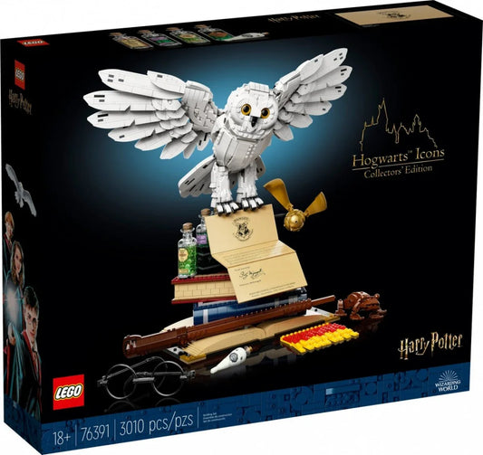 LEGO Klocki Harry Potter 76391 Ikony Hogwartu - Hedwiga (edycja kolekcjonerska) - zabawki-dla-dziewczynki