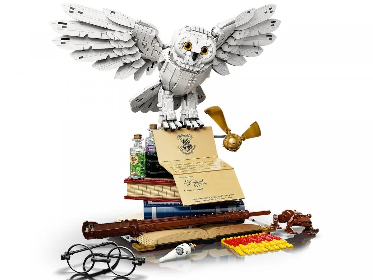 LEGO Klocki Harry Potter 76391 Ikony Hogwartu - Hedwiga (edycja kolekcjonerska) - zabawki-dla-dziewczynki