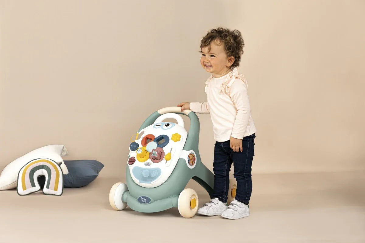 SMOBY Little Chodzik 3w1 Pchacz Interaktywny Wózek