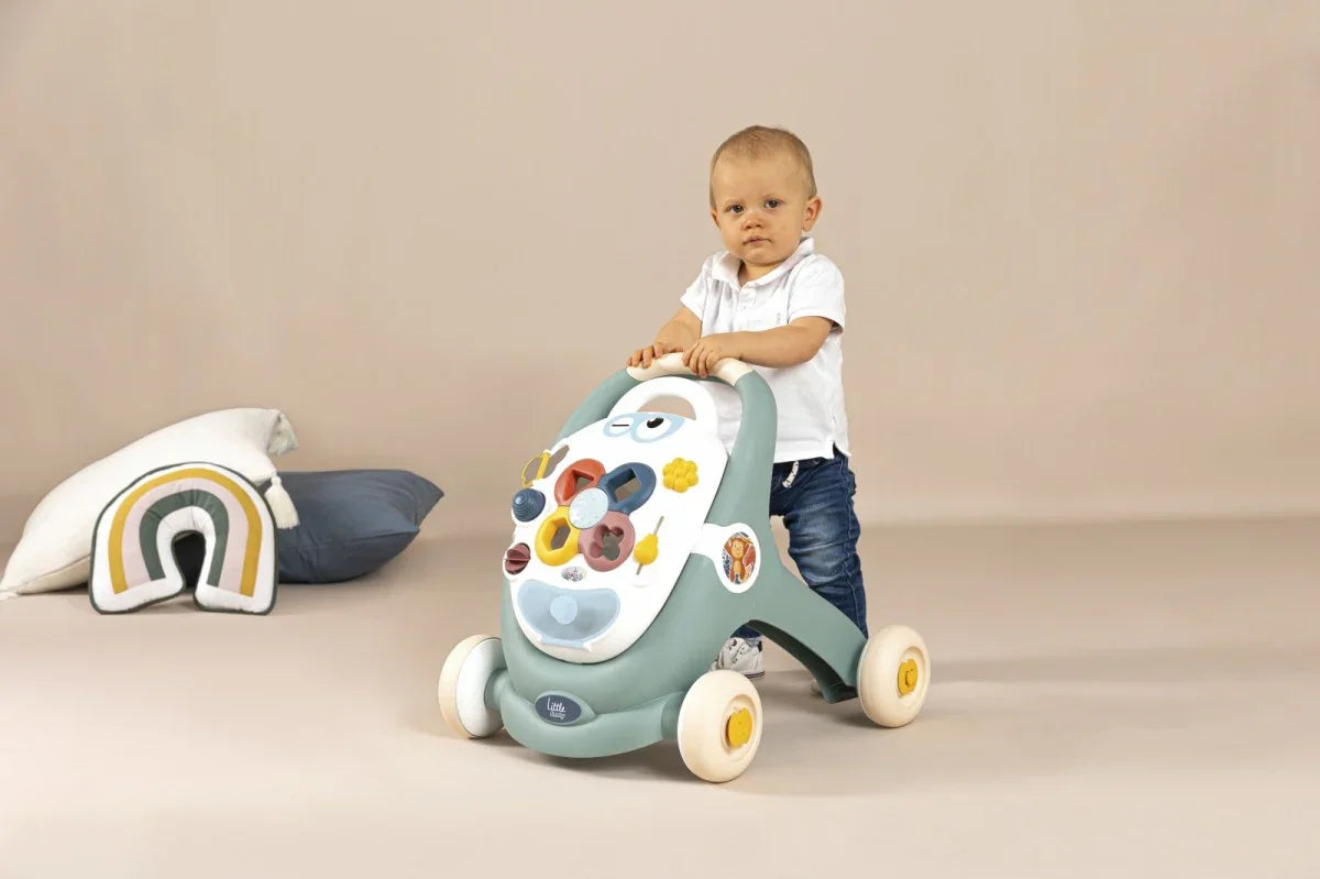 SMOBY Little Chodzik 3w1 Pchacz Interaktywny Wózek