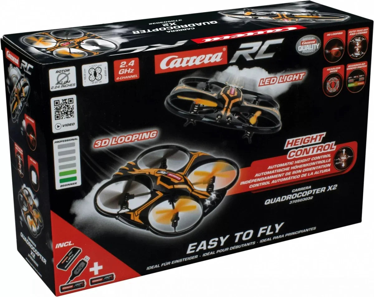 Carrera Dron RC Quadcopter X2 2,4GHz - zabawki-dla-dziewczynki