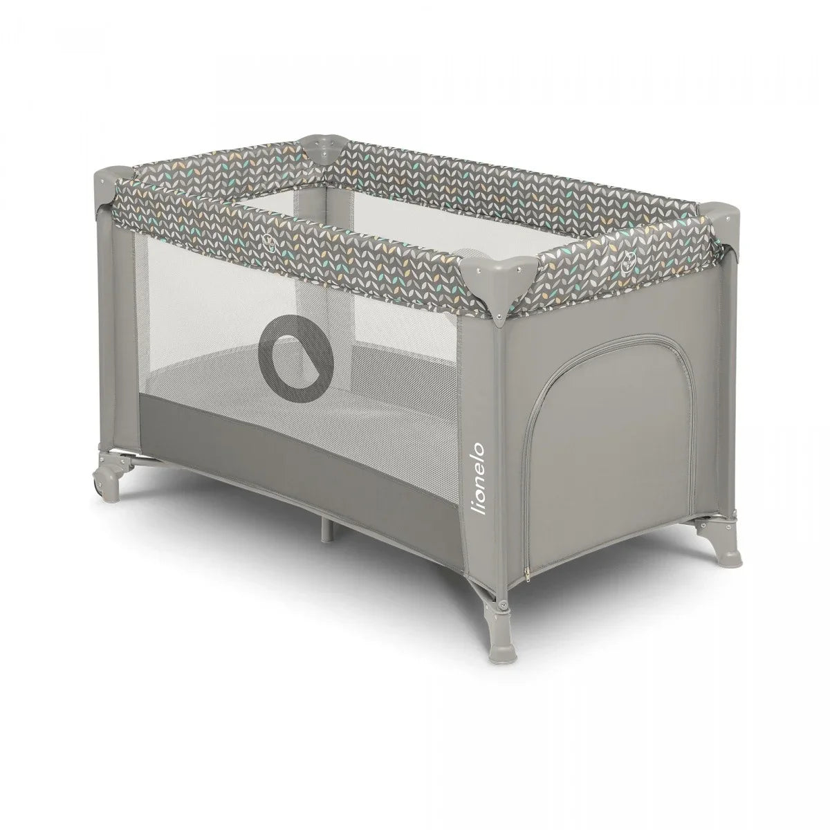 Łóżeczko turystyczne Stefi Grey Concrete Multicolor - zabawki-dla-dziewczynki
