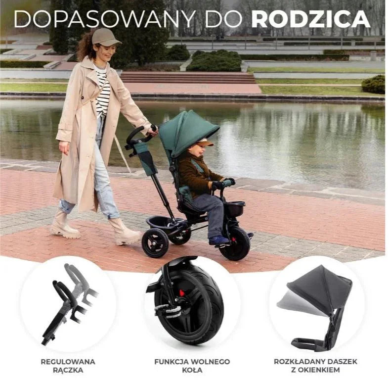 Rowerek trójkołowy AVEO ROSE PINK - zabawki-dla-dziewczynki
