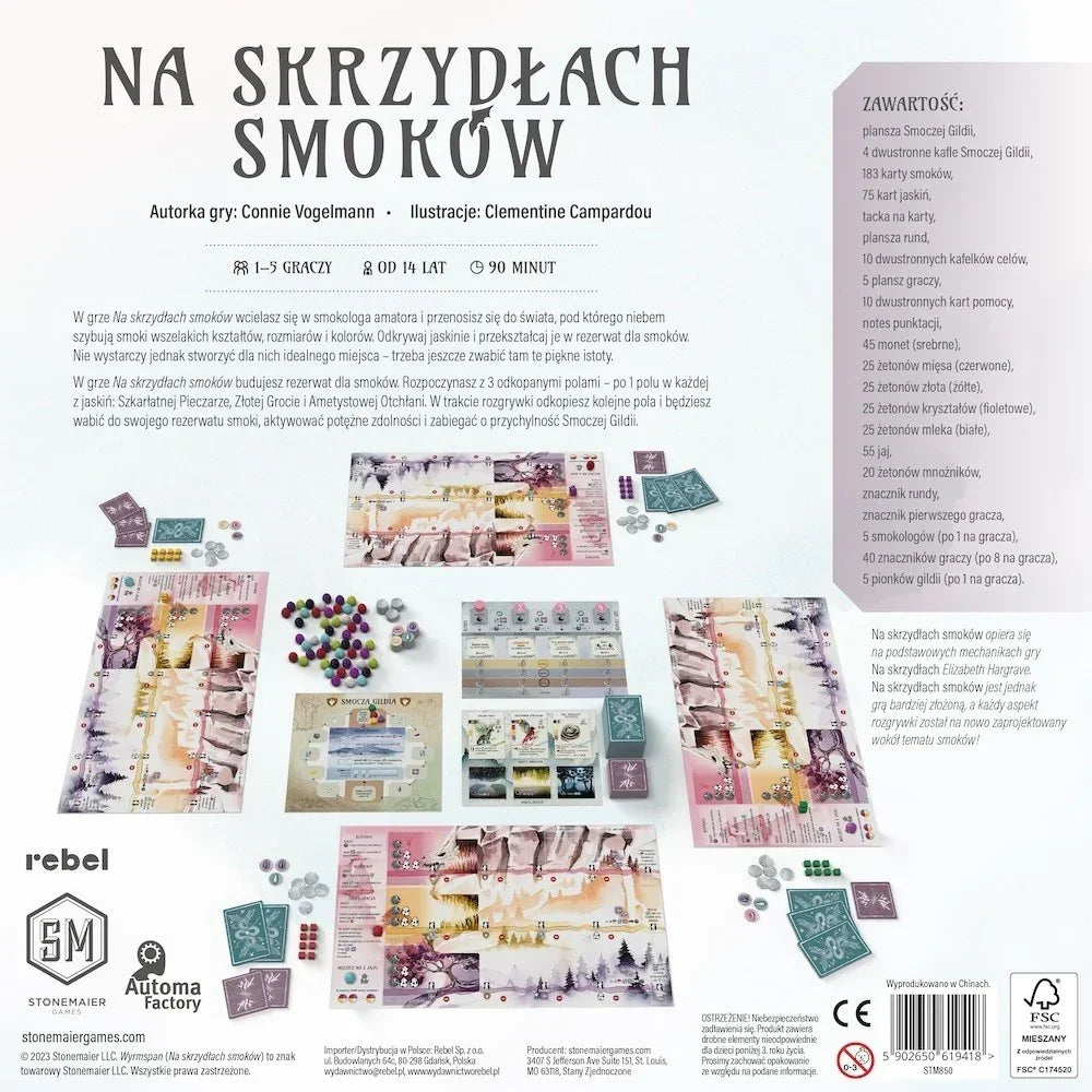 Rebel Gra Na skrzydłach smoków gra planszowa rodzinna - zabawki-dla-dziewczynki