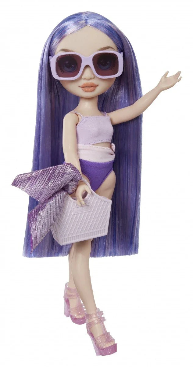Lalka Rainbow High Swim Style Violet - zabawki-dla-dziewczynki