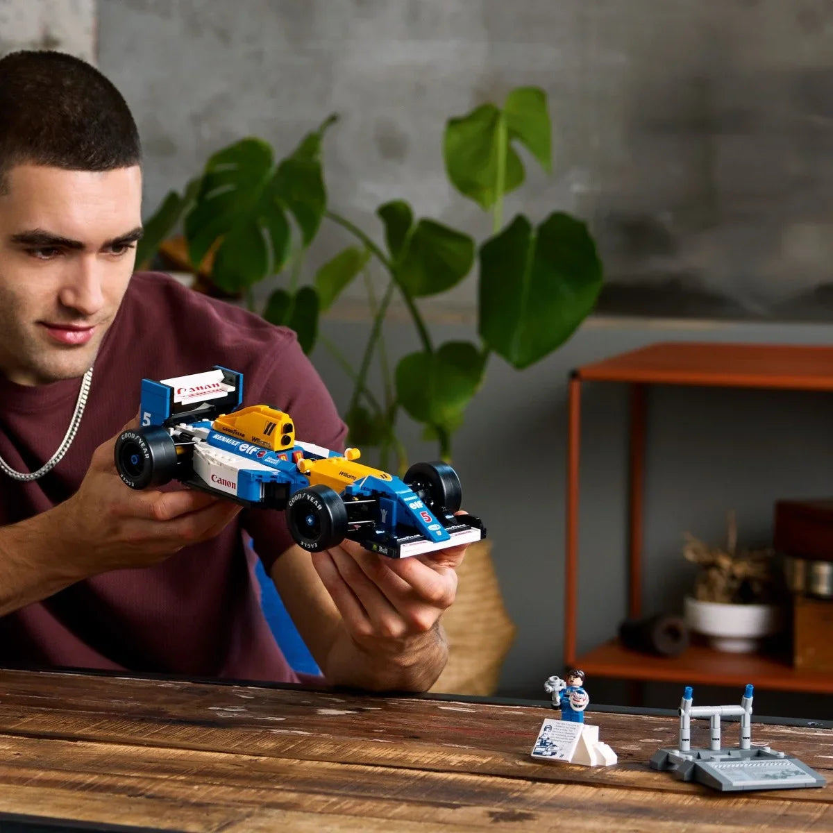 Klocki Icons 10353 Williams Racing FW14B i Nigel Mansell - zabawki-dla-dziewczynki