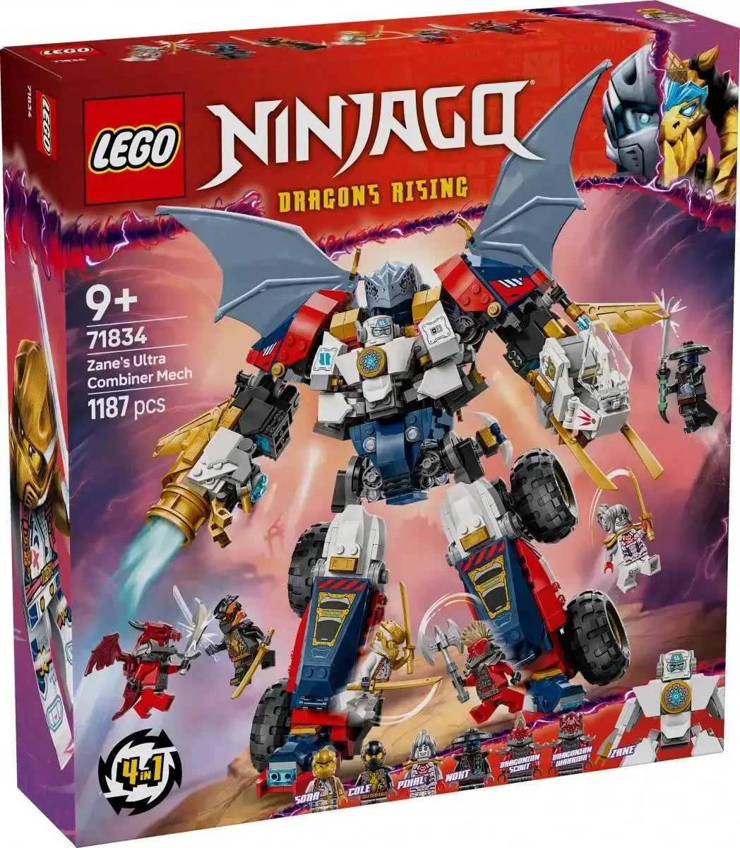LEGO Ninjago 71834 – zestaw z mechem Zane do kreatywnej zabawy.