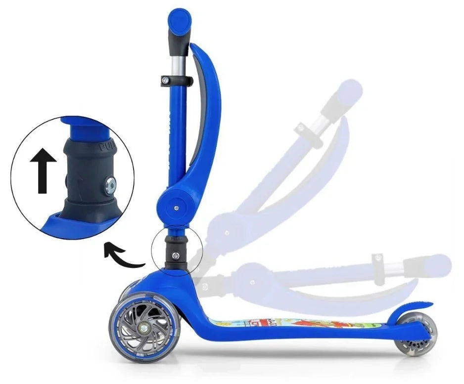 Hulajnoga Scooter Fuzzy Blue - zabawki-dla-dziewczynki