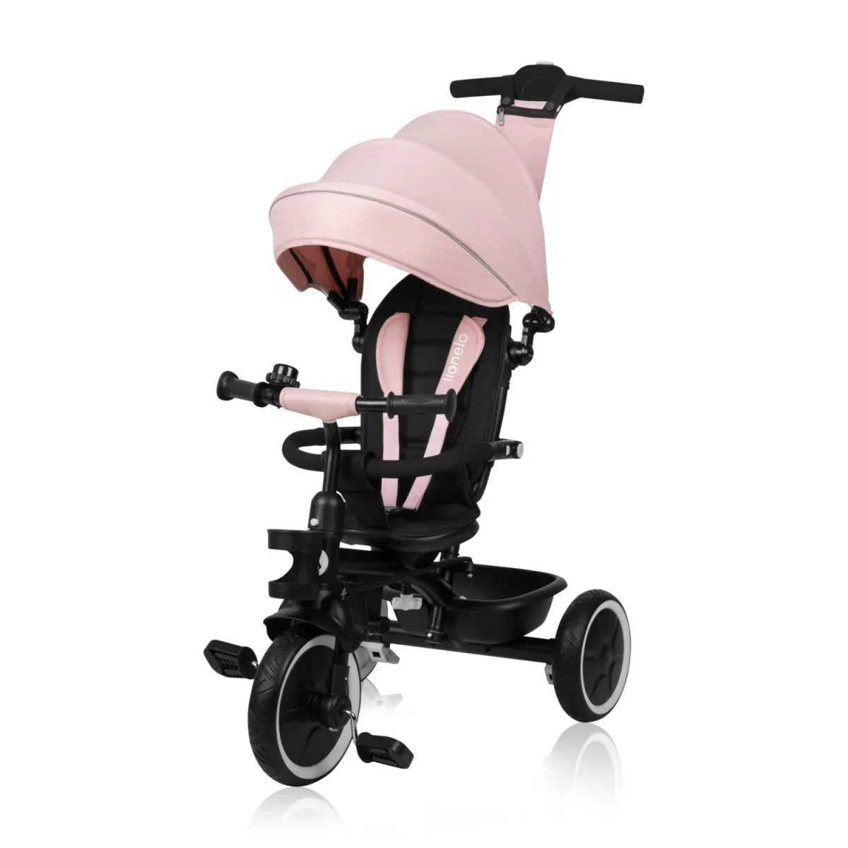 Rowerek trójkołowy Berry Pink Rose - zabawki-dla-dziewczynki