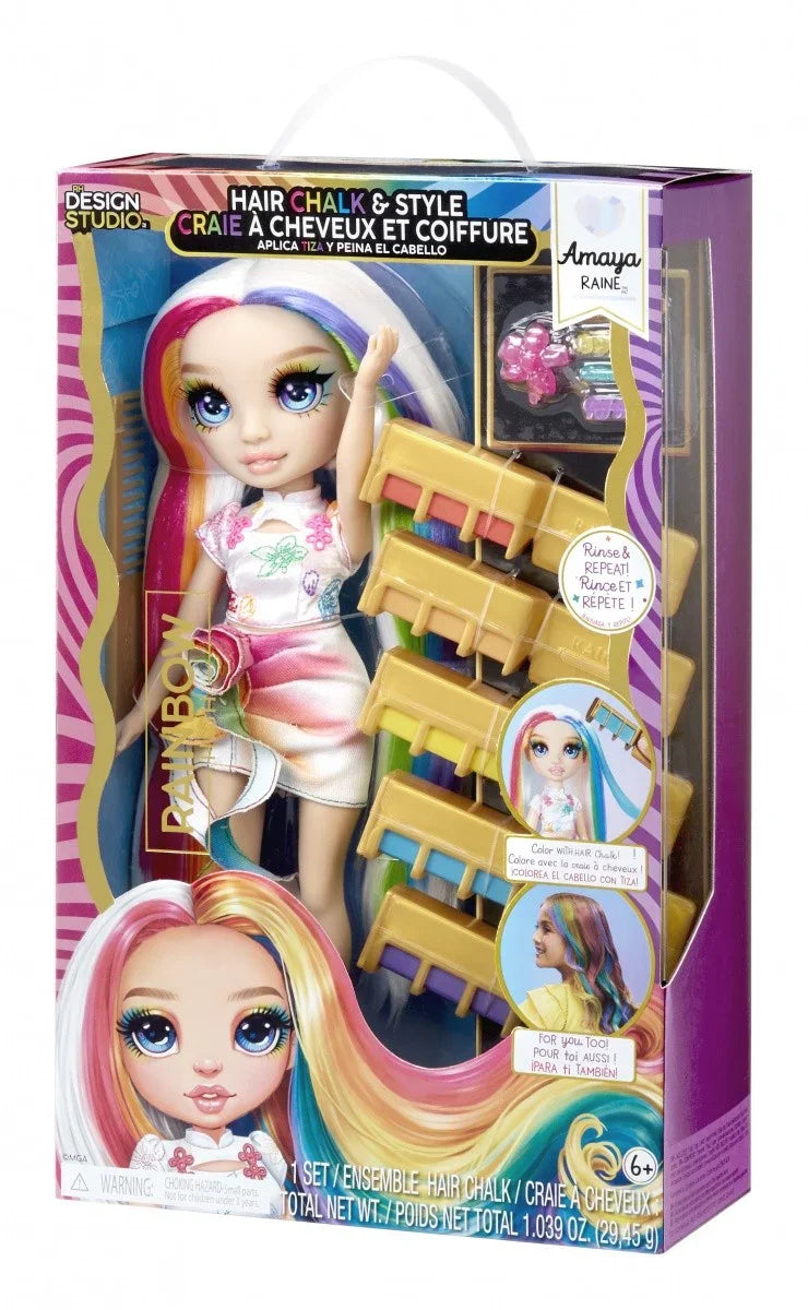 Lalka Rainbow High Hair Chalk & Style Amaya - zabawki-dla-dziewczynki