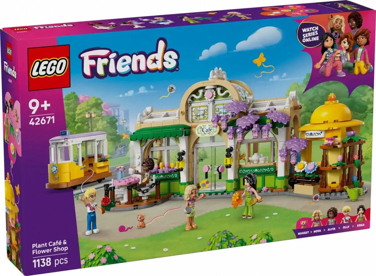 LEGO Friends Zielona kawiarnia i kwiaciarnia zestaw rozwijający kreatywność - zabawki-dla-dziewczynki