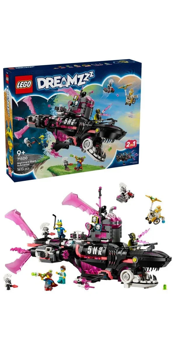 LEGO Klocki DREAMZzz 71500 Koszmarny Rekinokręt podwodny - zabawki-dla-dziewczynki