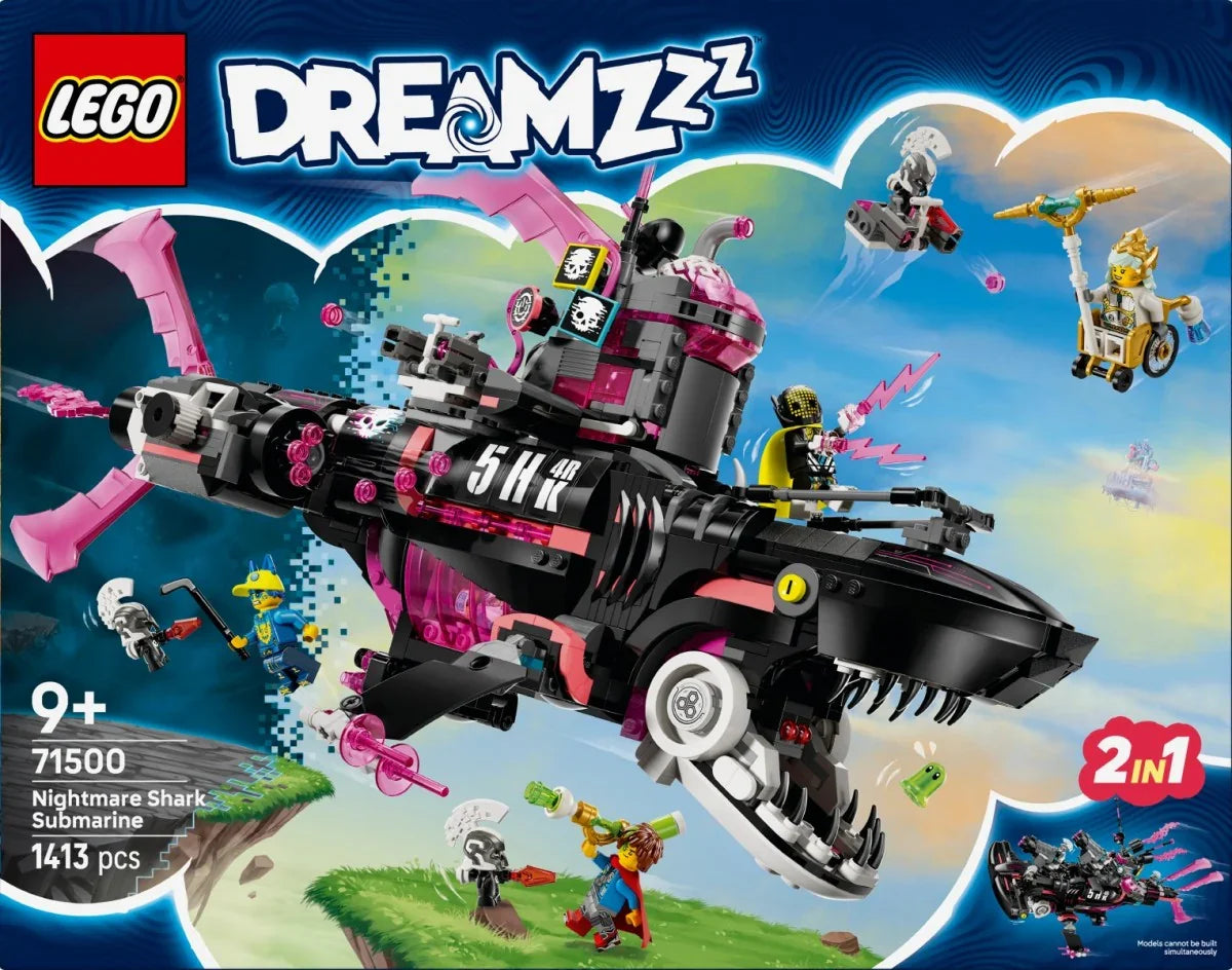 LEGO Klocki DREAMZzz 71500 Koszmarny Rekinokręt podwodny - zabawki-dla-dziewczynki