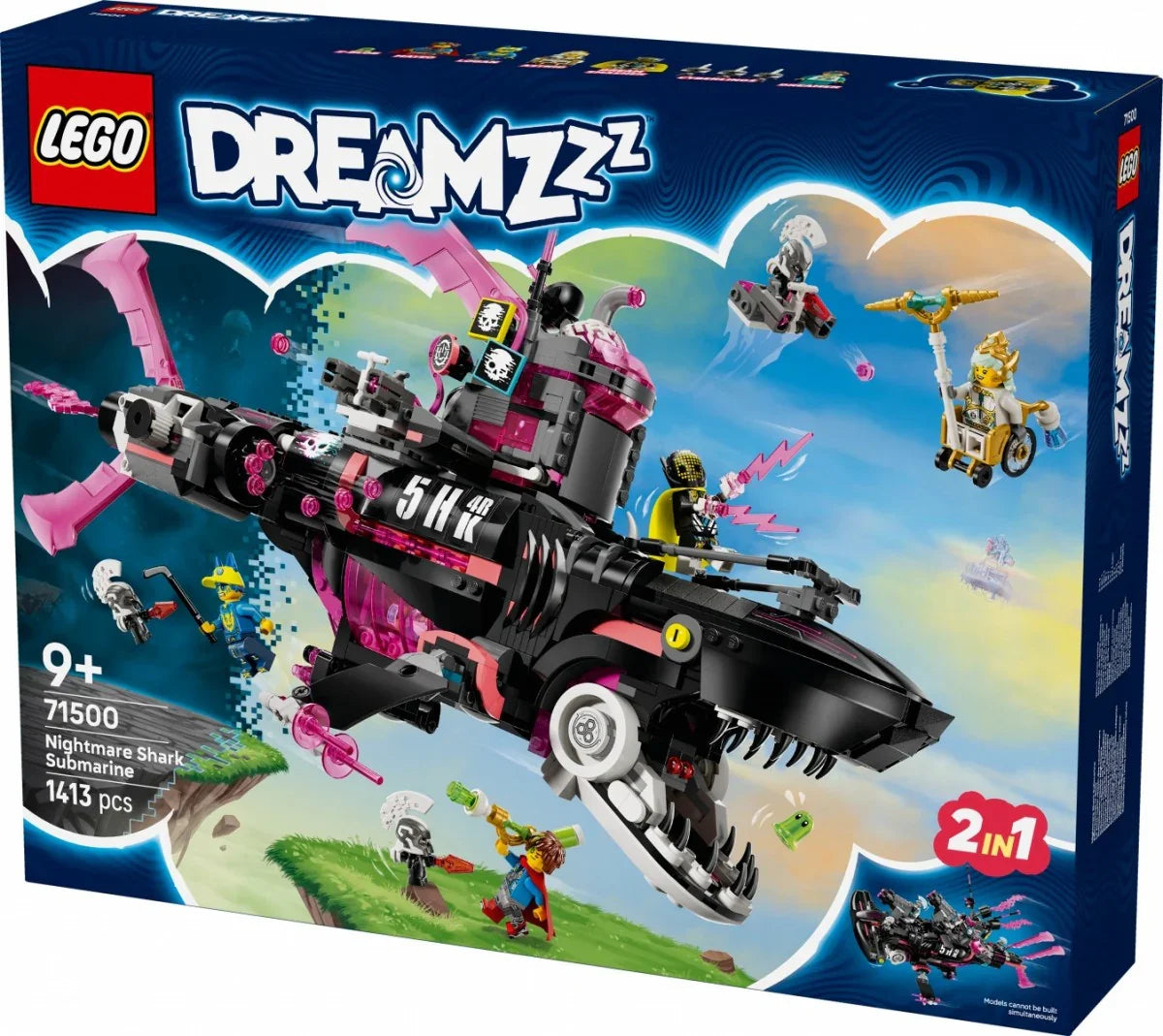 LEGO Klocki DREAMZzz 71500 Koszmarny Rekinokręt podwodny - zabawki-dla-dziewczynki