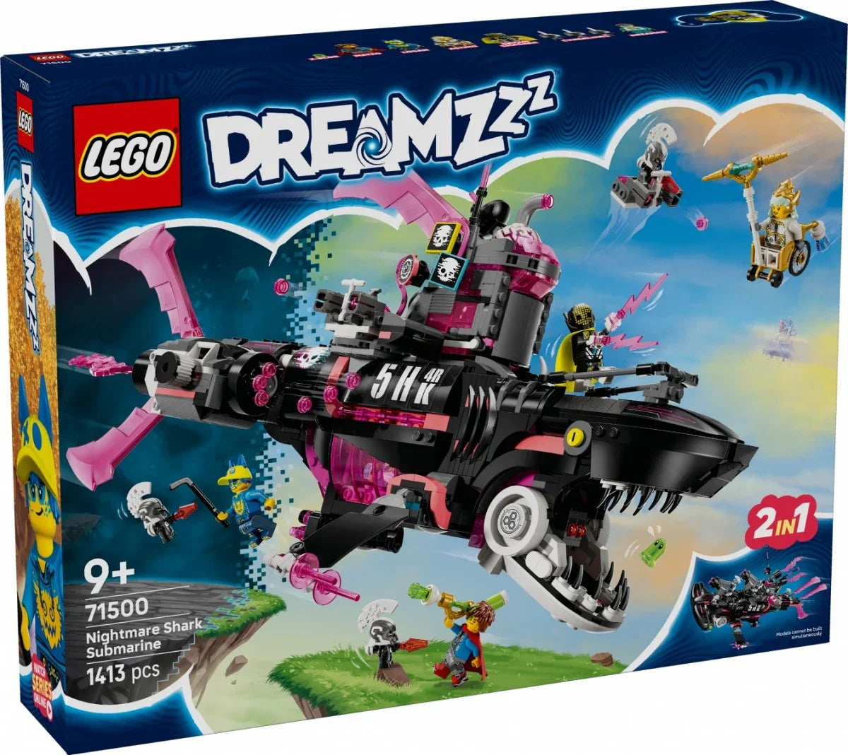 LEGO Klocki DREAMZzz 71500 Koszmarny Rekinokręt podwodny - zabawki-dla-dziewczynki