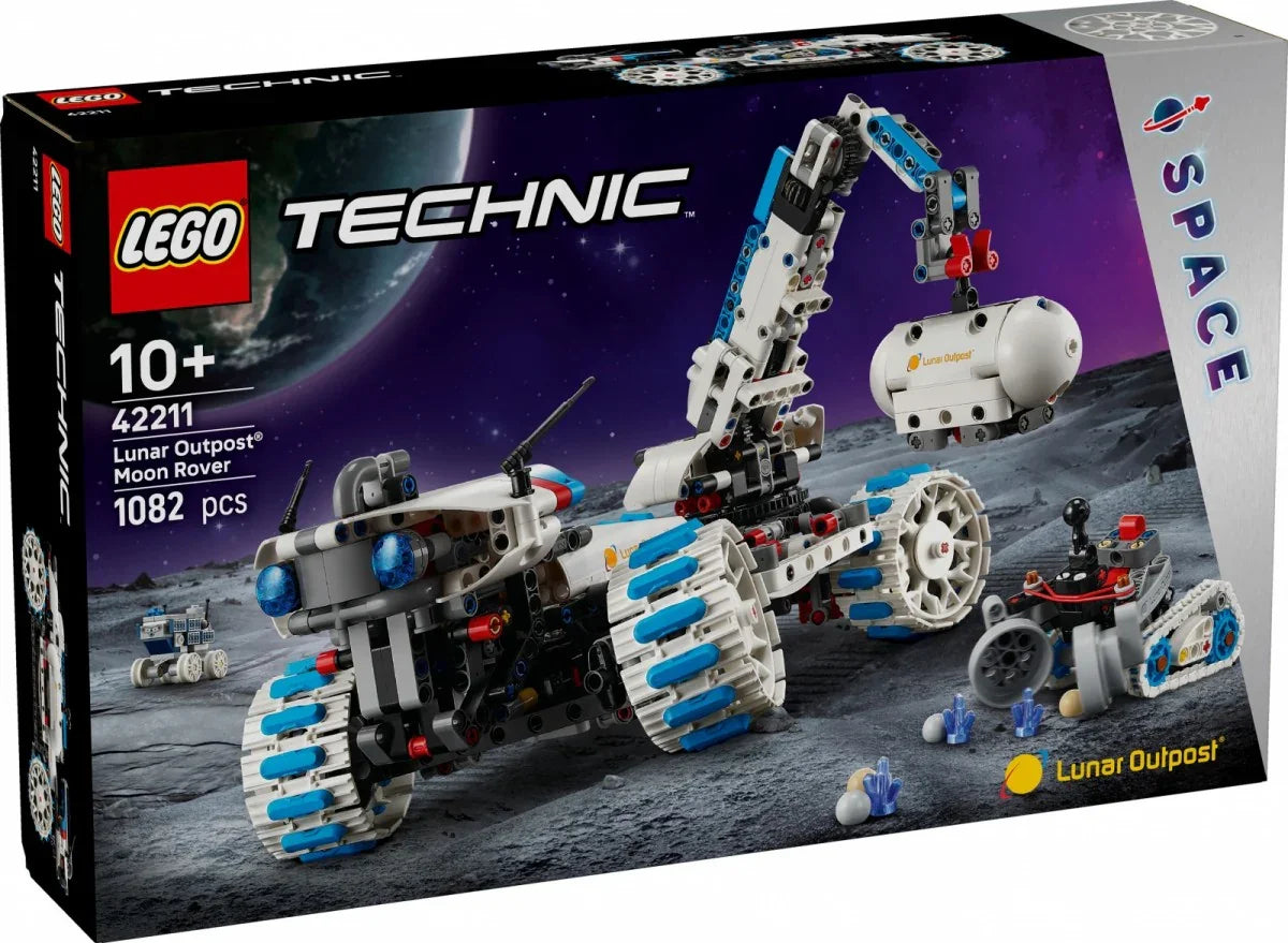 LEGO Klocki Technic 42211 Kosmiczny łazik księżycowy Lunar Outpost - zabawki-dla-dziewczynki