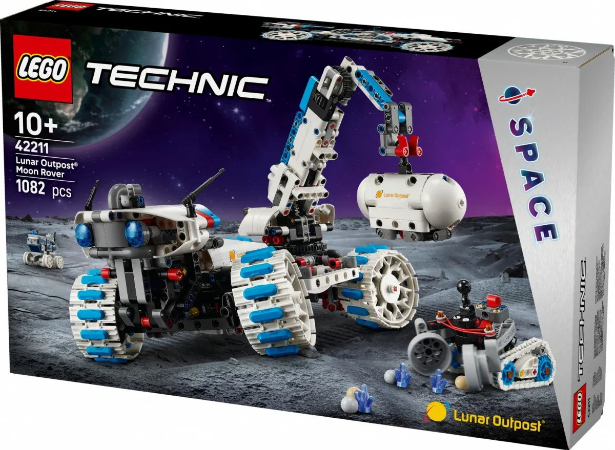 LEGO Klocki Technic 42211 Kosmiczny łazik księżycowy Lunar Outpost - zabawki-dla-dziewczynki