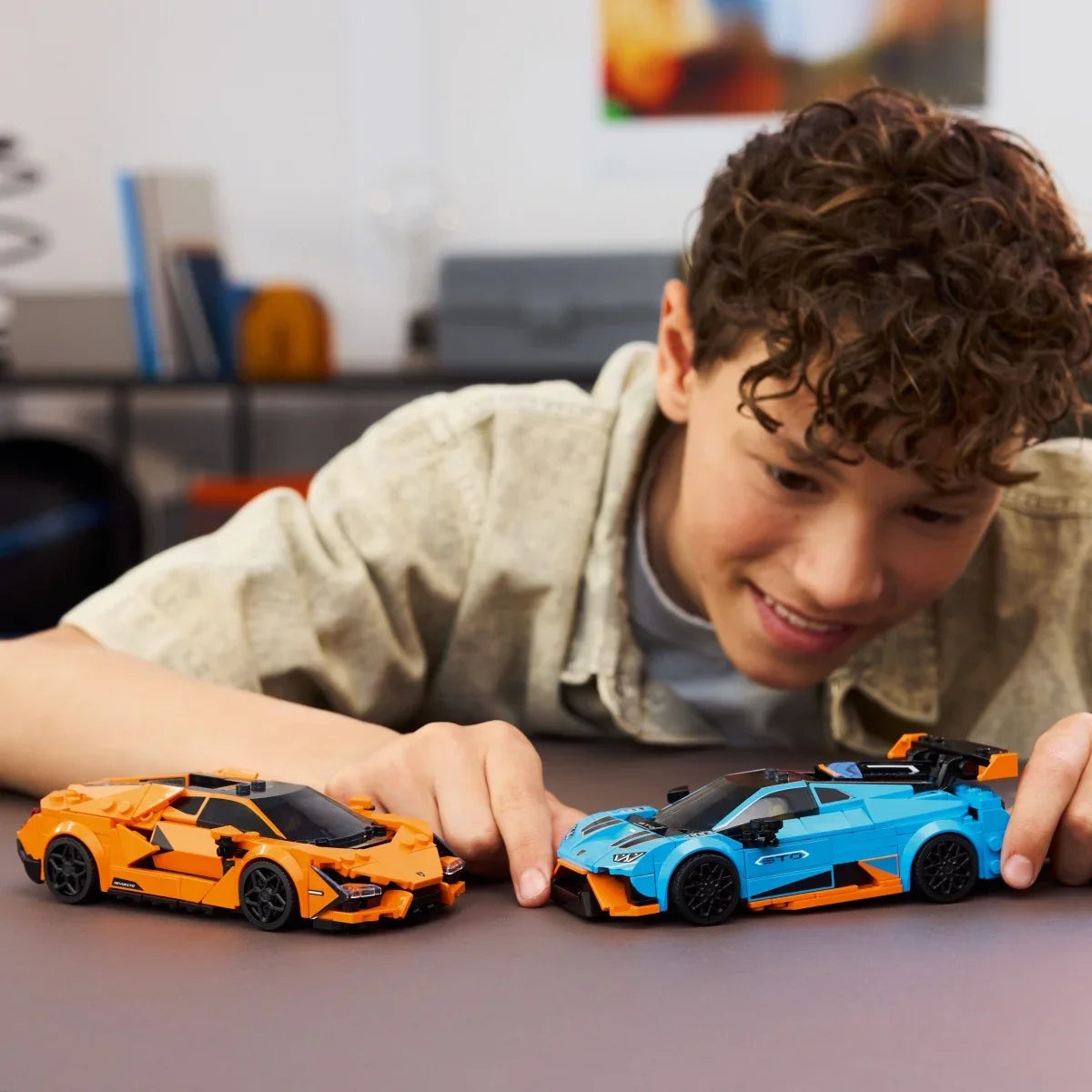 LEGO Klocki Speed Champions 77238 Lamborghini Revuelto i Huracan STO - zabawki-dla-dziewczynki