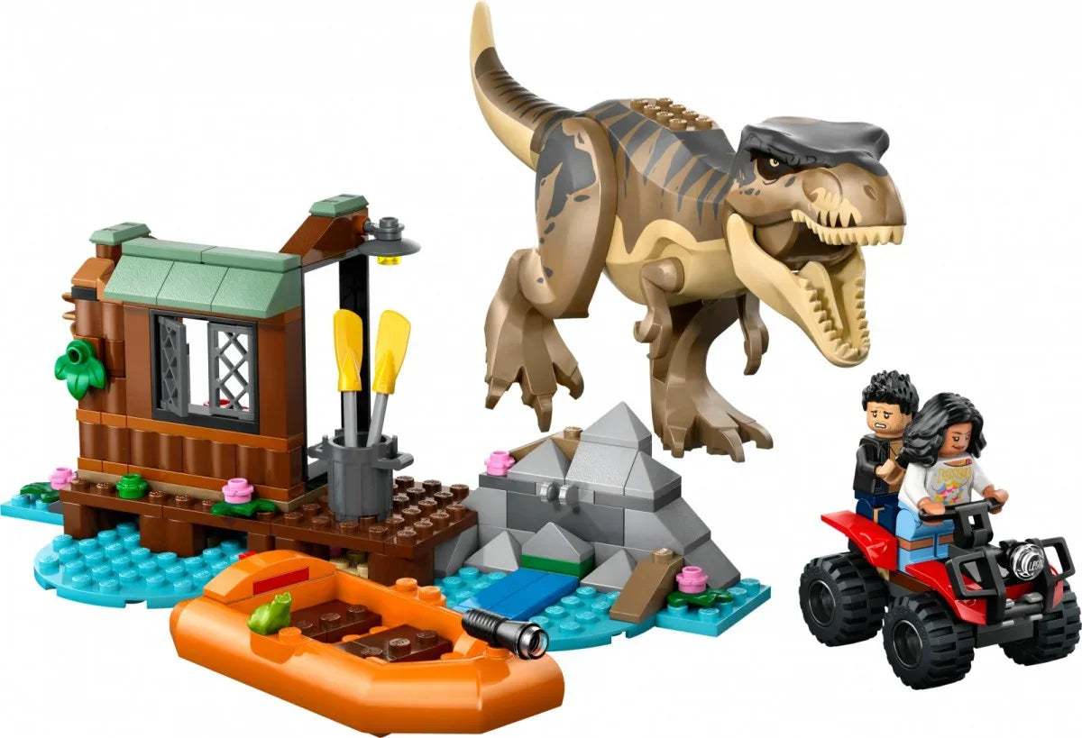 LEGO Klocki Jurassic World 76975 Ucieczka rzeką przed tyranozaurem - zabawki-dla-dziewczynki