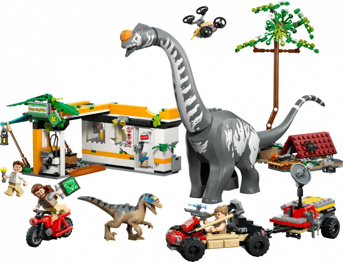 LEGO Klocki Jurassic World 76973 Na tropie tytanozaura i raptora - zabawki-dla-dziewczynki